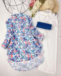 Flower Print Top with Palazzo Set