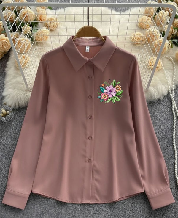 Fresh Blooms on Classic Peach Top