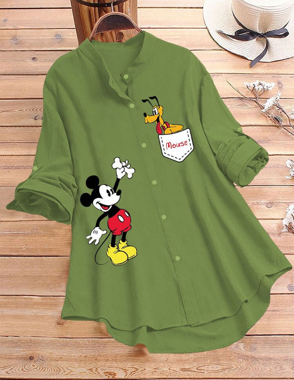 Cute Character Printed Top - Green