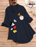 Cute Character Printed Top - Blue