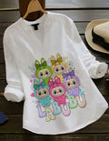 Labubu Wonderland Rayon Graphics Print Top