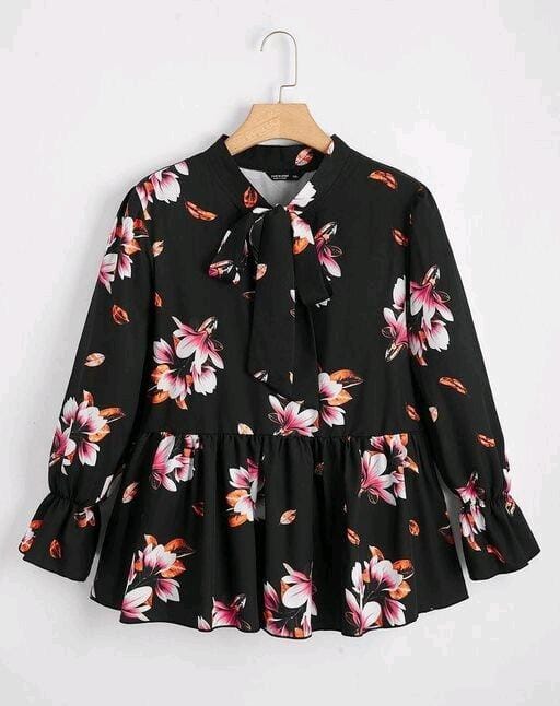 Floral Printed Western Top