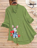 Cute Rabbit Design Top - Green